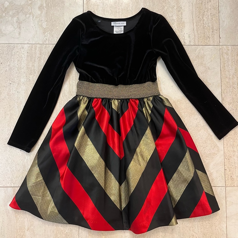 Girls holiday party dress. Bonnie Jean size 8